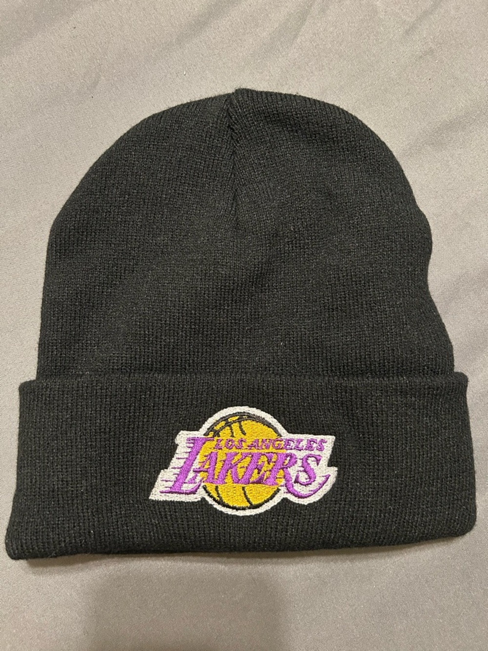 Los Angeles Lakers Black Beanie NBA Basketball Team Unisex One Size Adults